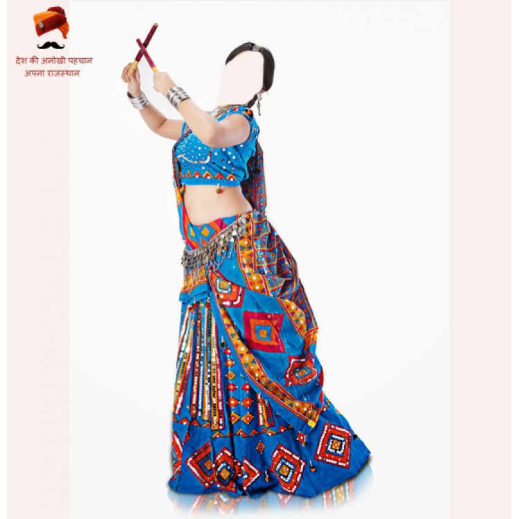 Multi-Color Chaniya Choli with Traditional Print