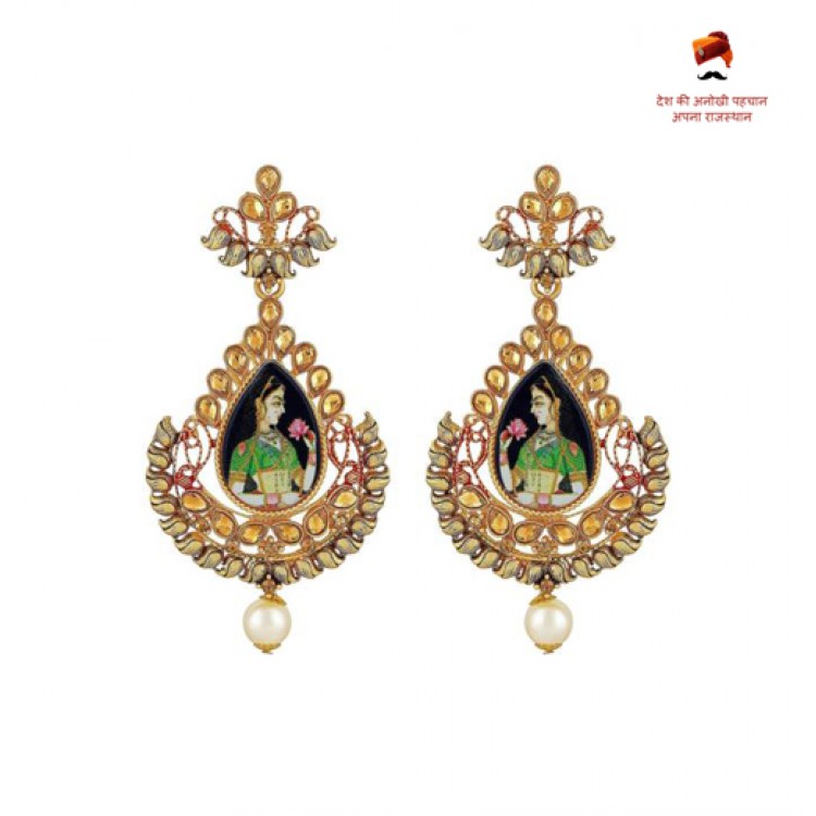 Rajasthani Ethnic Jhumka Earrings