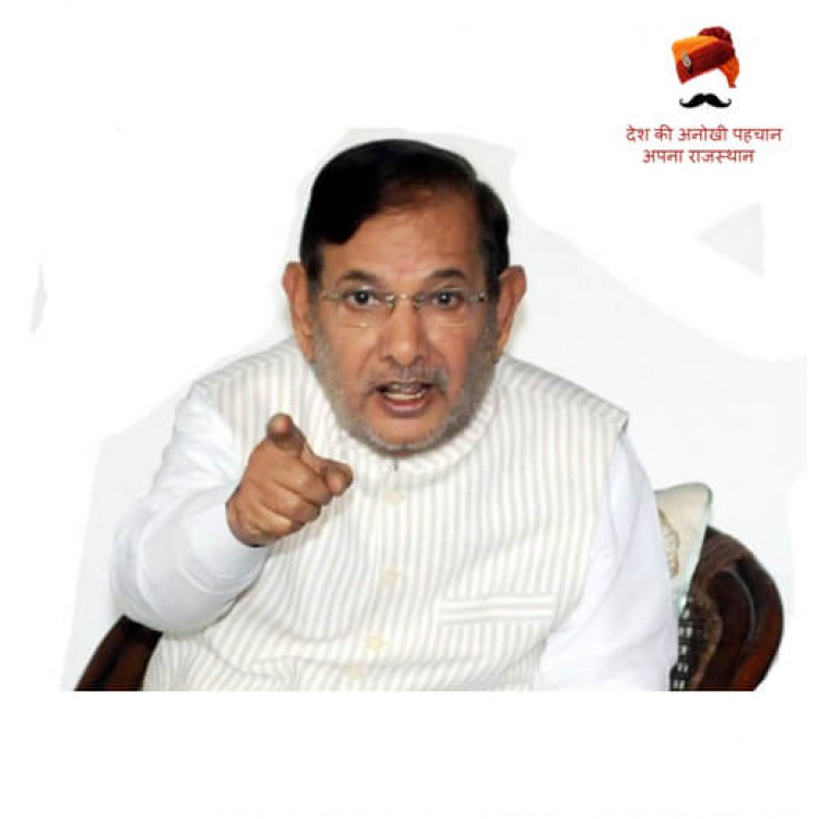 शरद यादव के बयान से नाराज मुख्य मंत्री वसुन्धरा राजे 