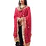 Maya Son's Dresses Jaipuri Rajasthani Women's Silk Bandhani Bandhej Heavy Dupatta with Heavy Gota Patti Work (Red) (Size_2.25)